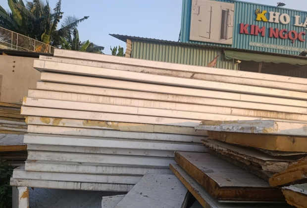 Thanh lý kho lạnh cũ 50 khối  dùng panel PU cao cấp