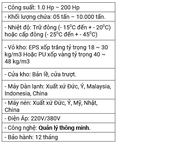 bảo quản hải sản